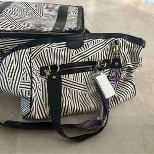 Henri Bendel Disturbed Stripe Weekender